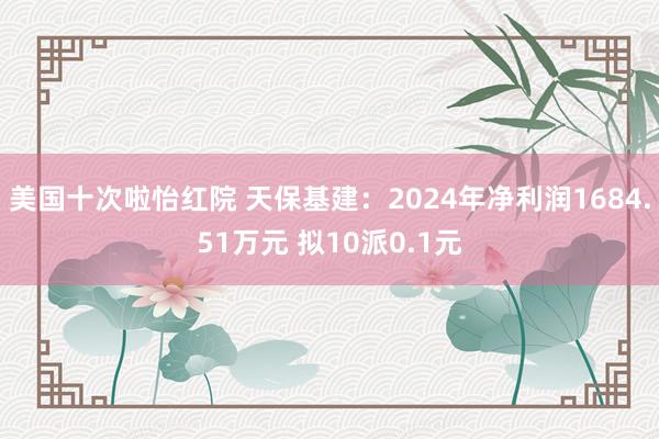美国十次啦怡红院 天保基建:2024年净利润1684.51万元 拟10派0.1元
