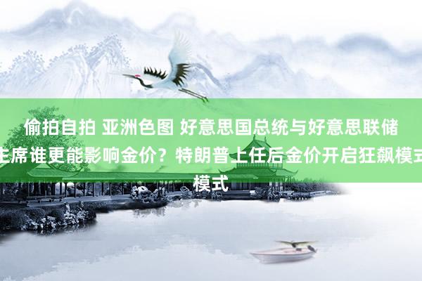 偷拍自拍 亚洲色图 好意思国总统与好意思联储主席谁更能影响金价？特朗普上任后金价开启狂飙模式